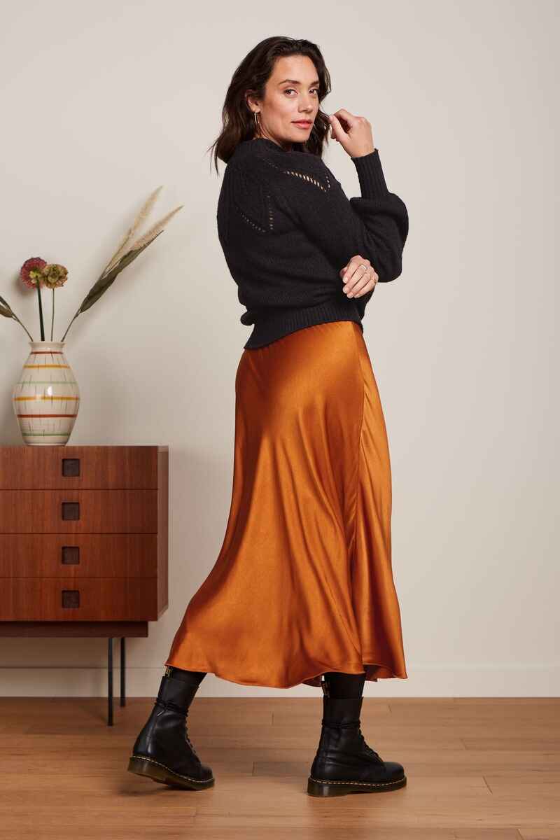 KING LOUIE Bibi Star Satin Skirt MOra