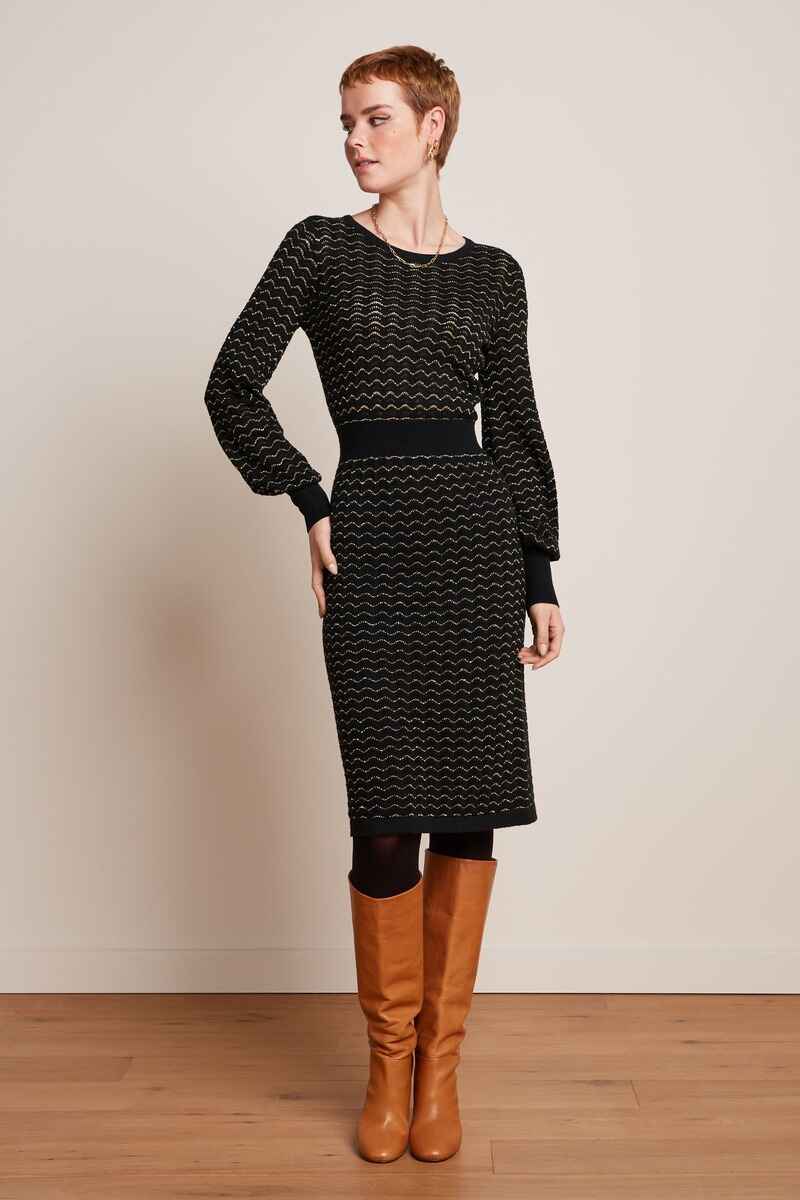 KING LOUIE Bell Pacific Dress Black