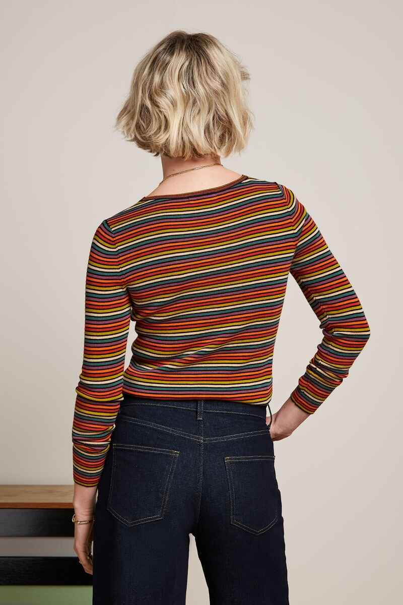 KING LOUIE Agnes Vida Rib Top Black