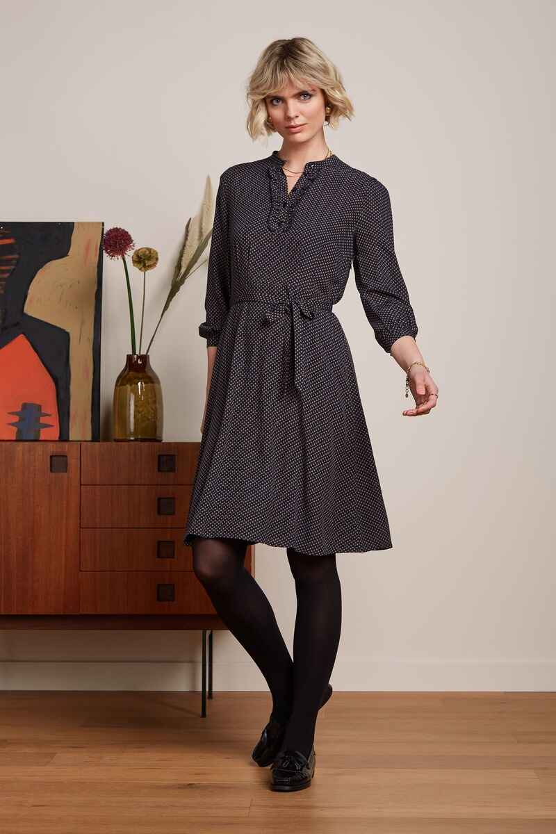 KING LOUIE Caro Piper Dress EBlue