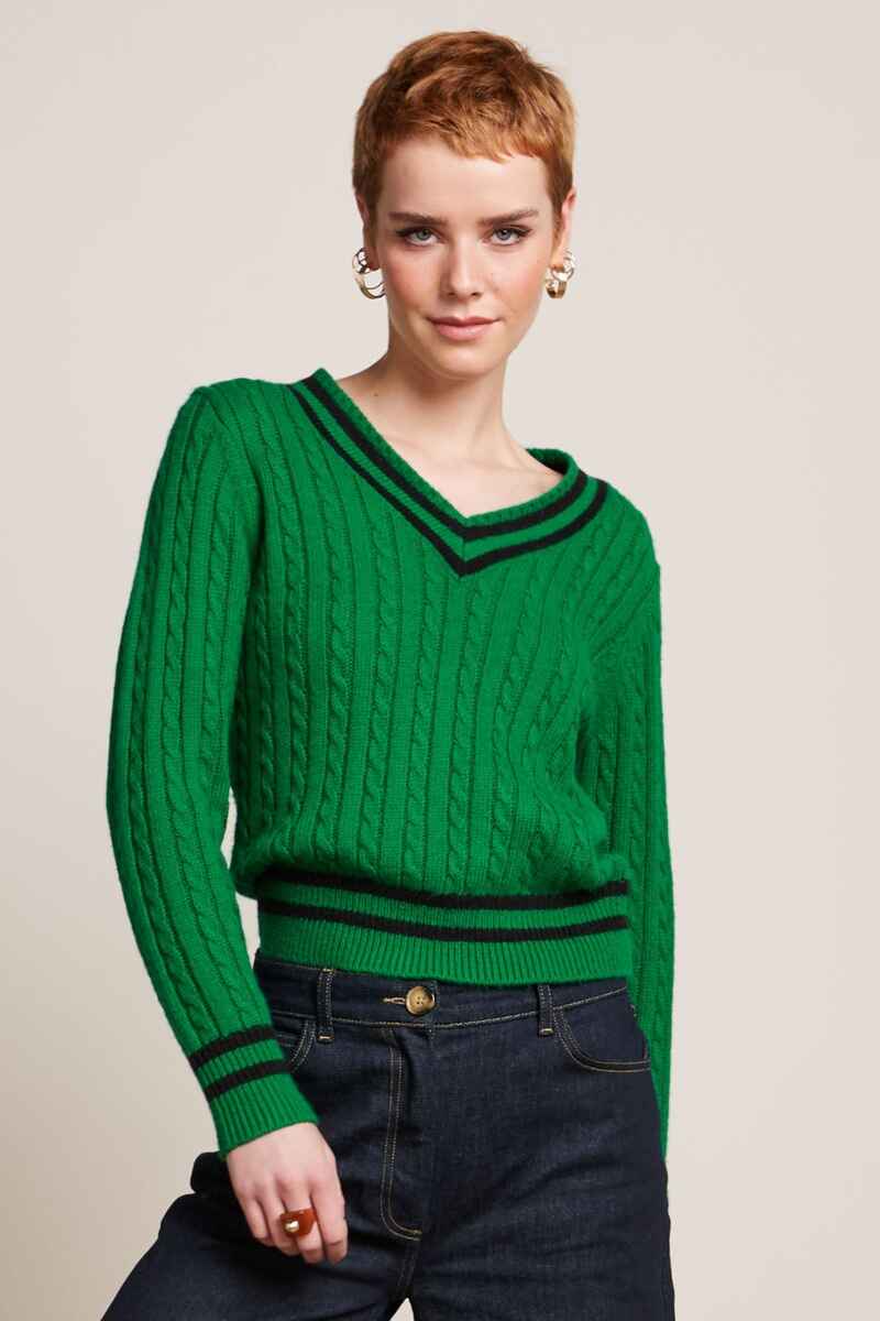 KING LOUIE College V Jumper VGreen