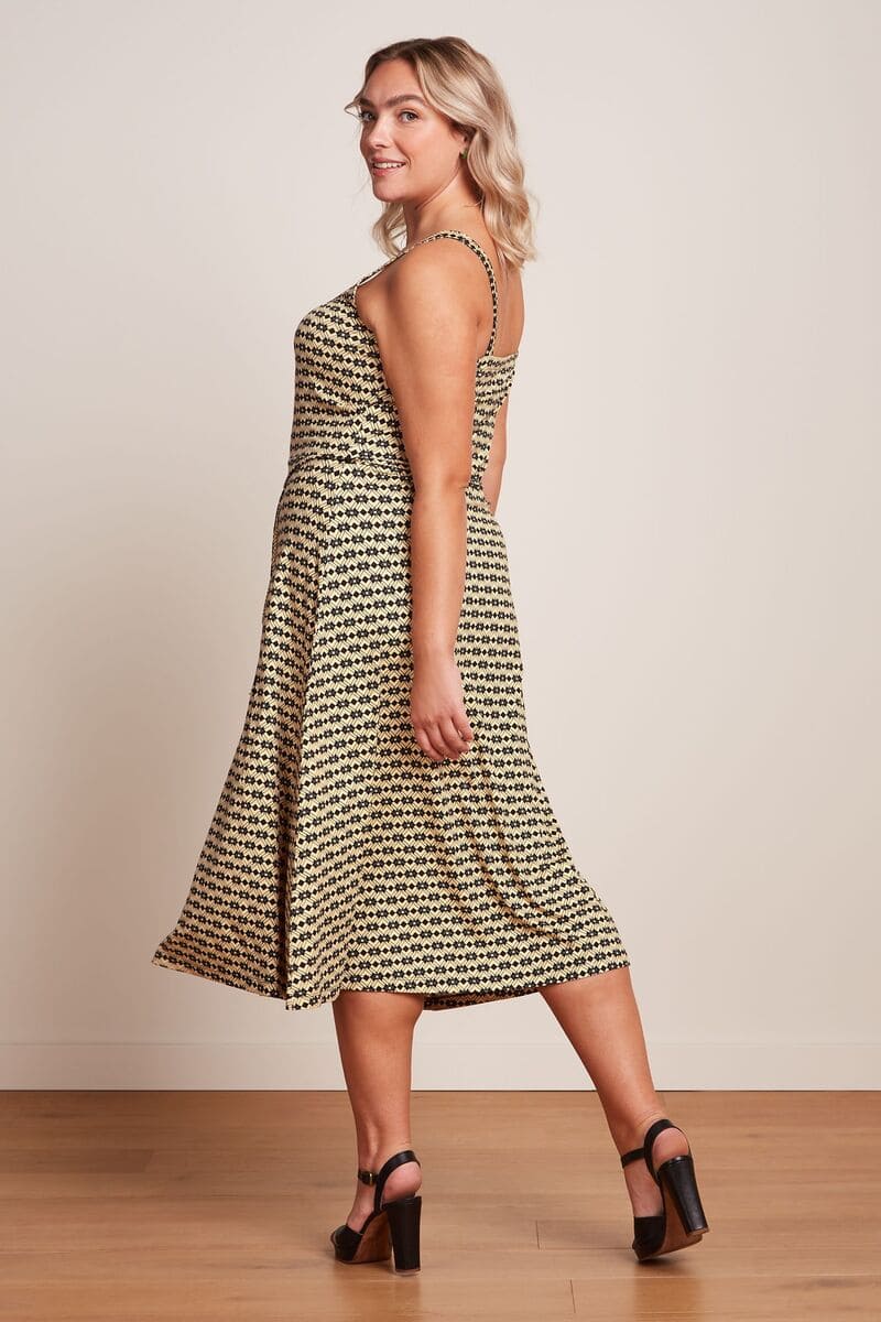 KING LOUIE Allison Fusili Dress BlackCr