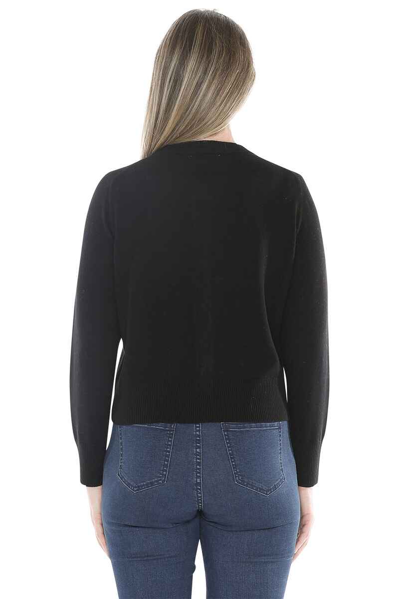 JUMP Button Through Cardy Black