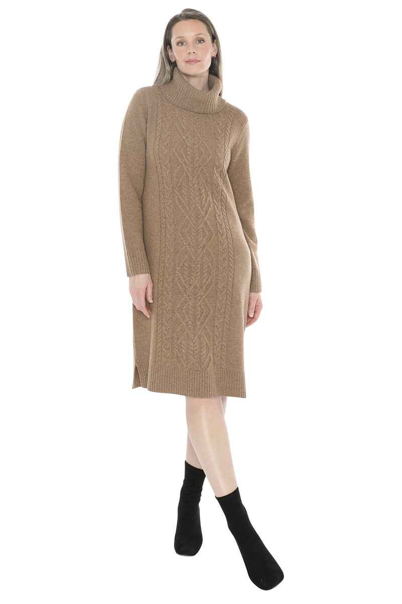 JUMP Cable Detail Dress Walnut