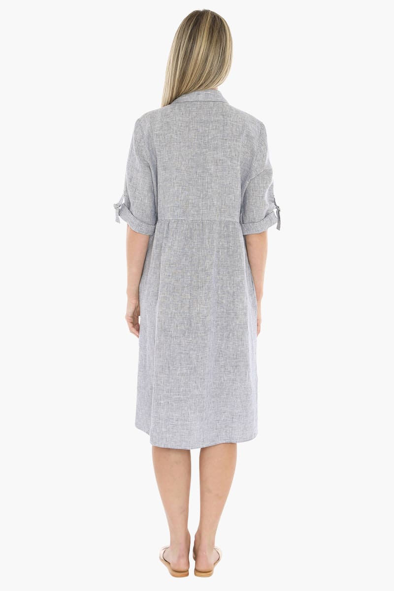 JUMP Mini Check Dress NightWh