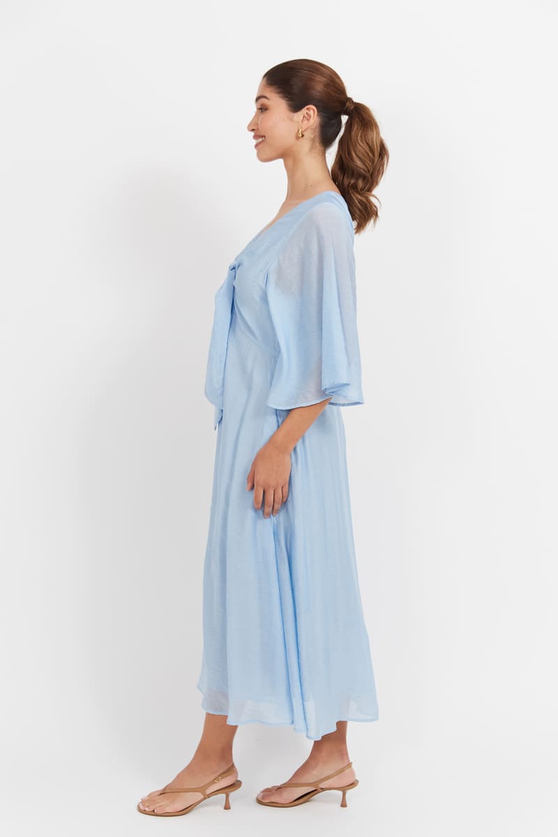 HAVEN Baja Tie Midi Dress Safira