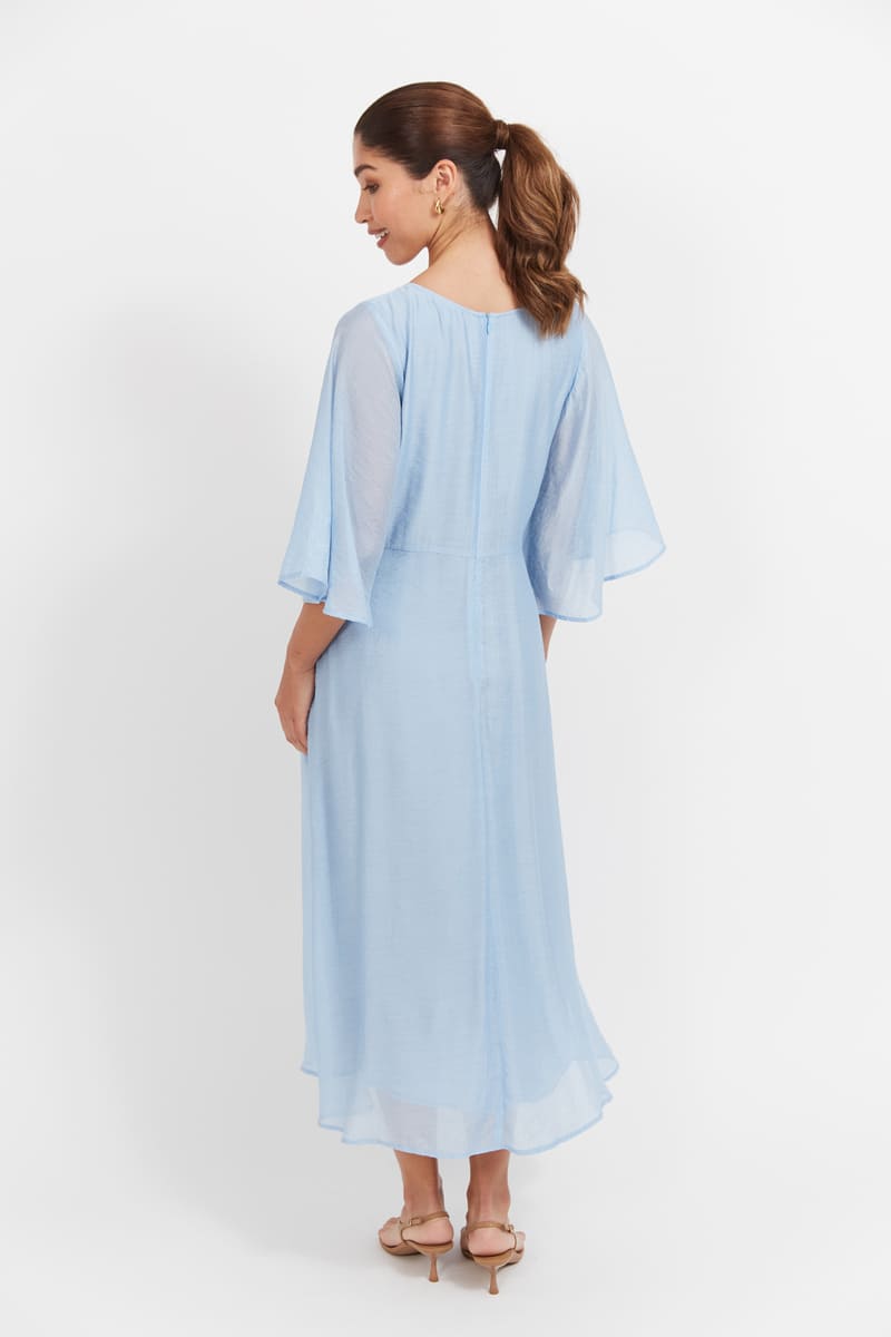 HAVEN Baja Tie Midi Dress Safira