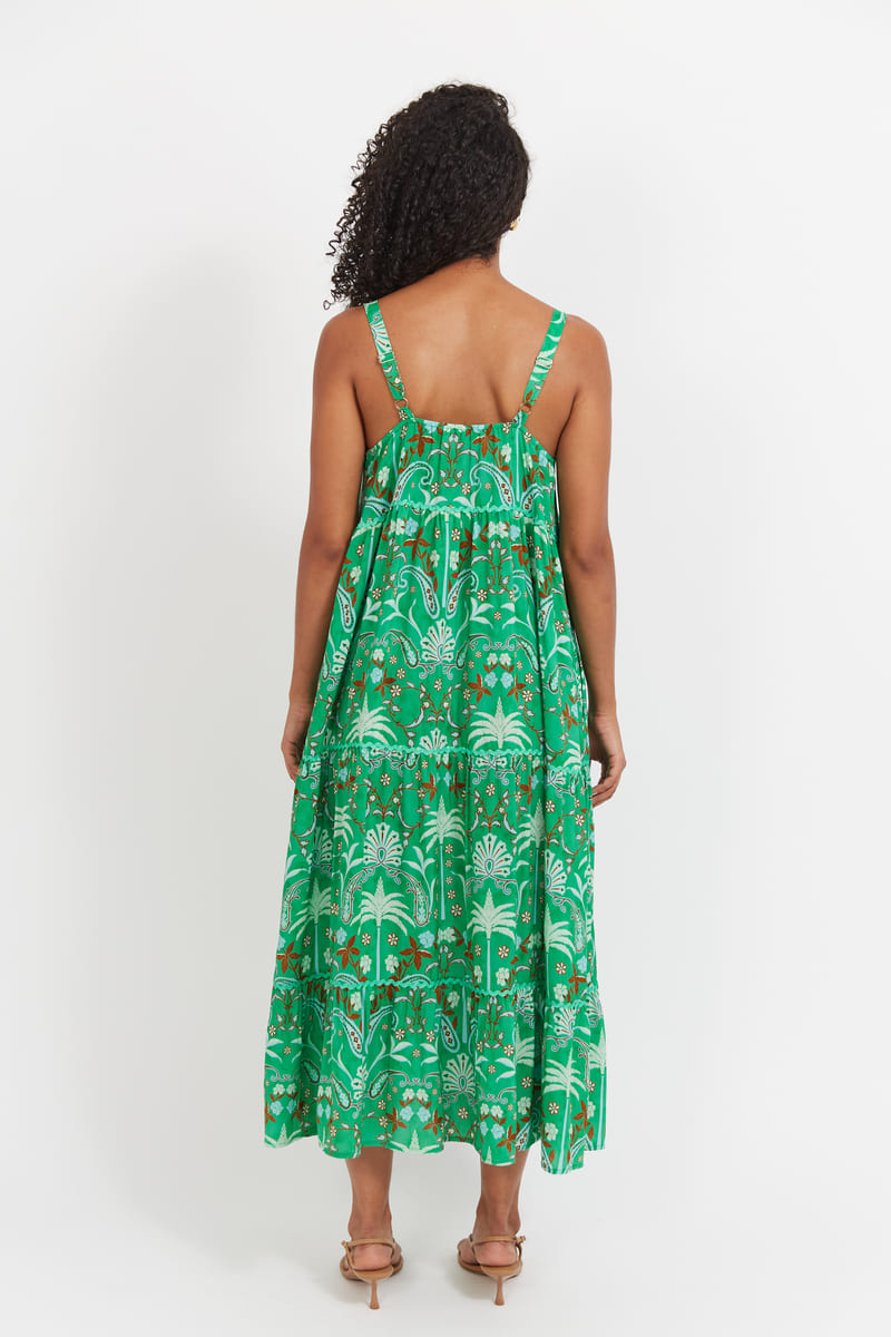 HAVEN Haiti Tank Maxi Dress Palms