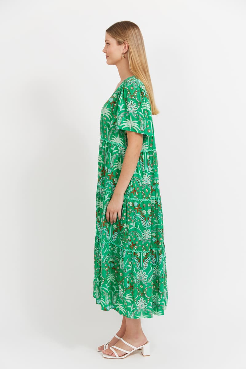 HAVEN Haiti Maxi Dress Palms