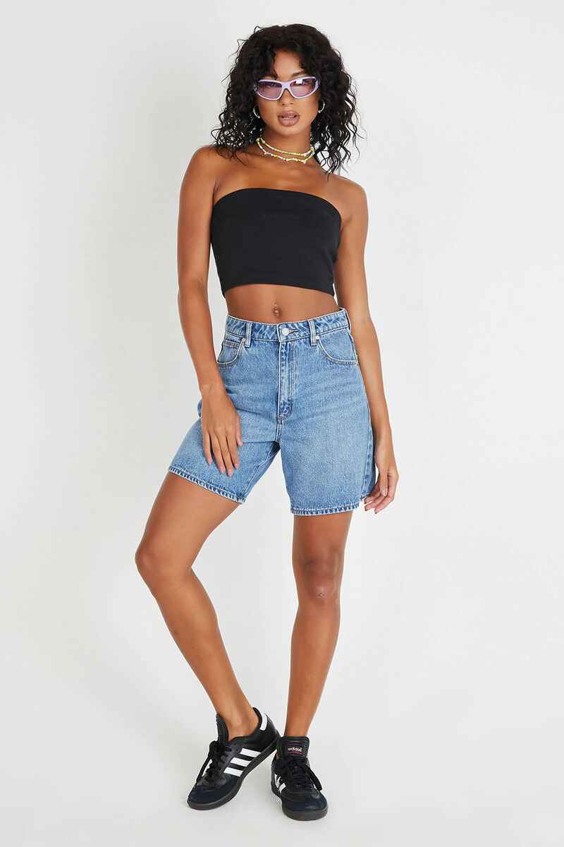 ABRAND Carrie Shorts Georgia Blue