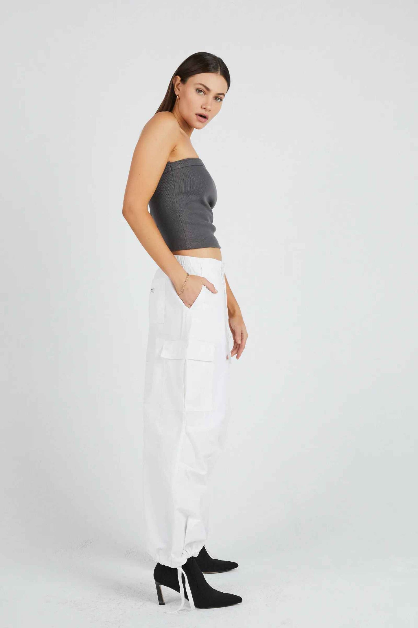 ABRAND Utility Pants Pearl