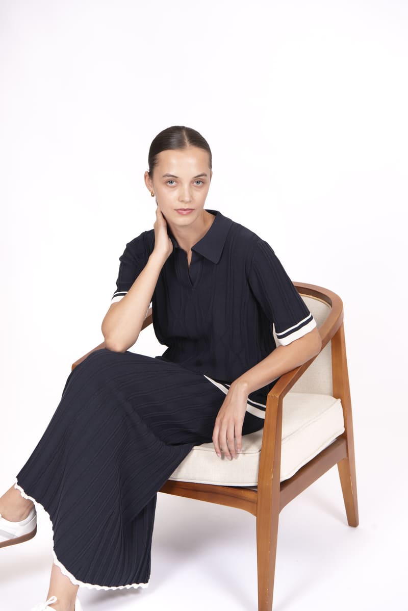 B&L Tipping Skirt NavyCr