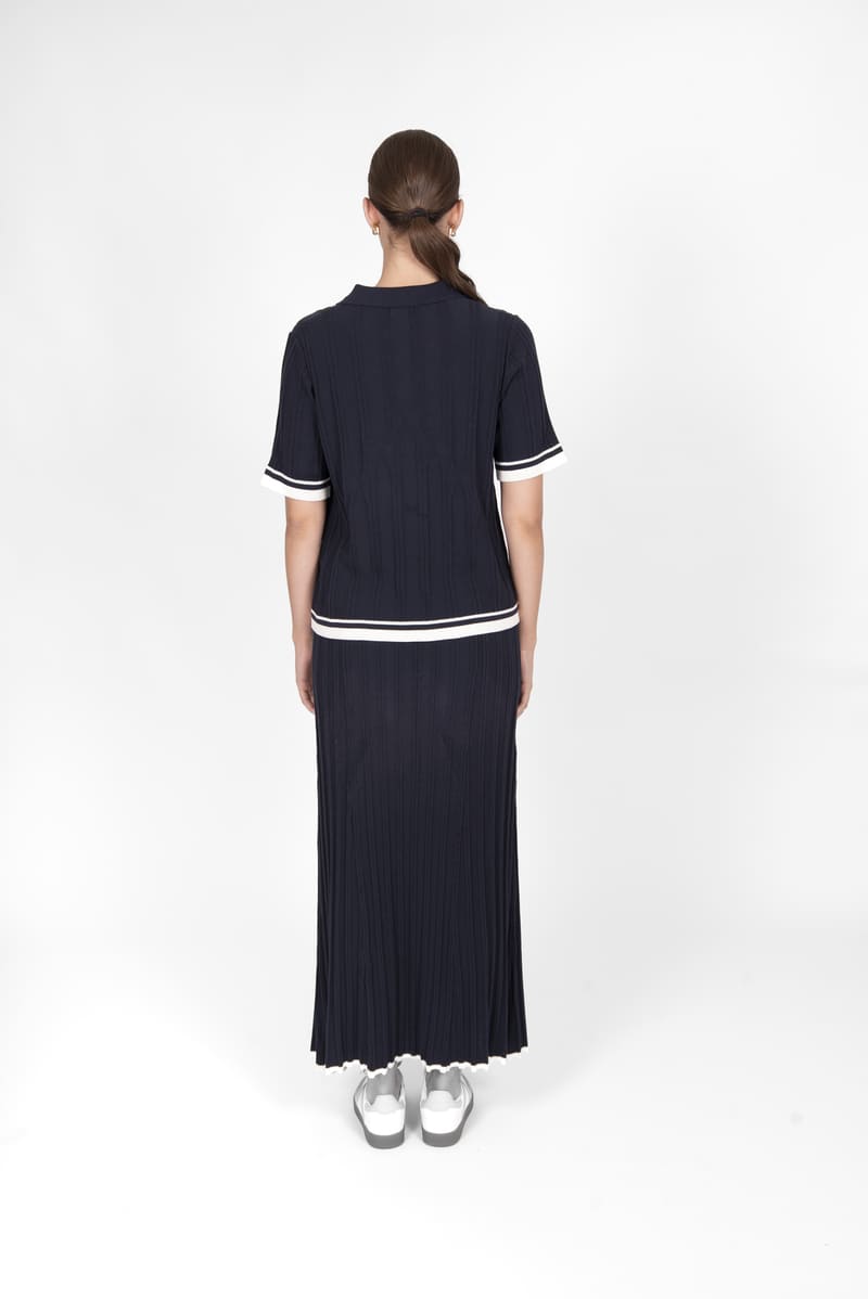 B&L Tipping Skirt NavyCr