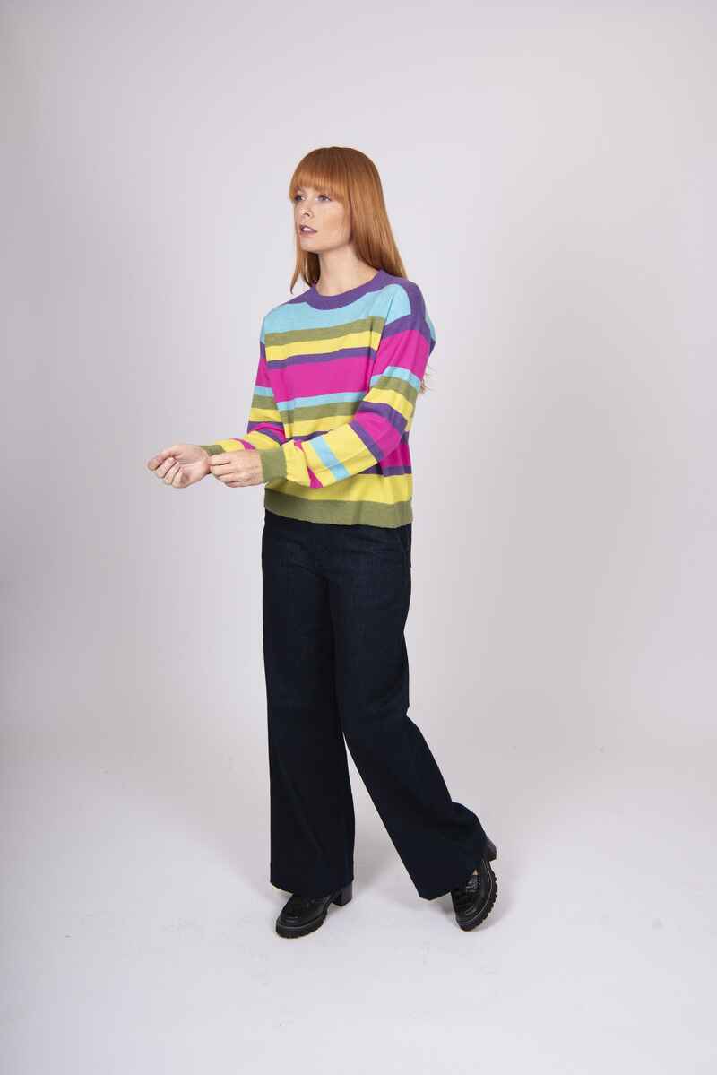 B&L Multi Stripe Pullover Brights