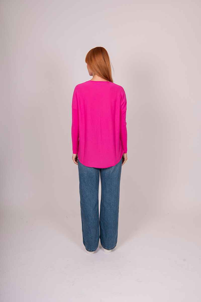 B&L Pullover QueenV CHem Ess Fuchsia