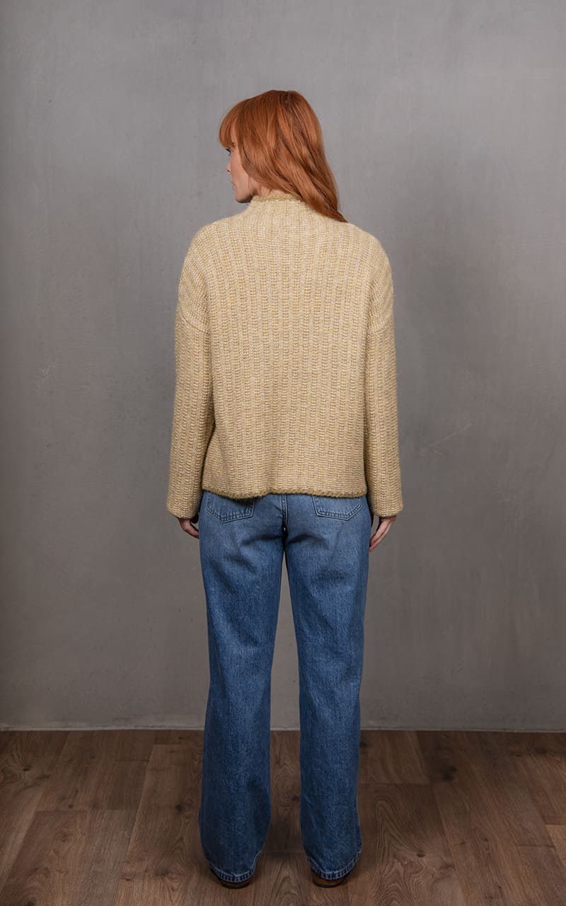 B&L Links Stripe Pullover Citrine