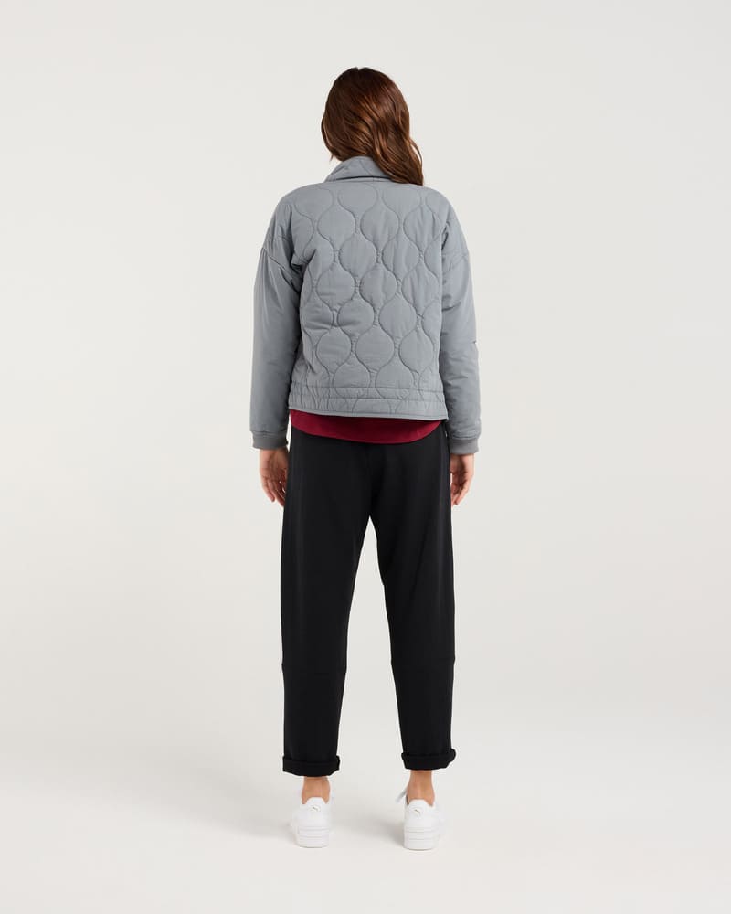 BLACKSTONE Helena Quilted Jacket Sharkskin
