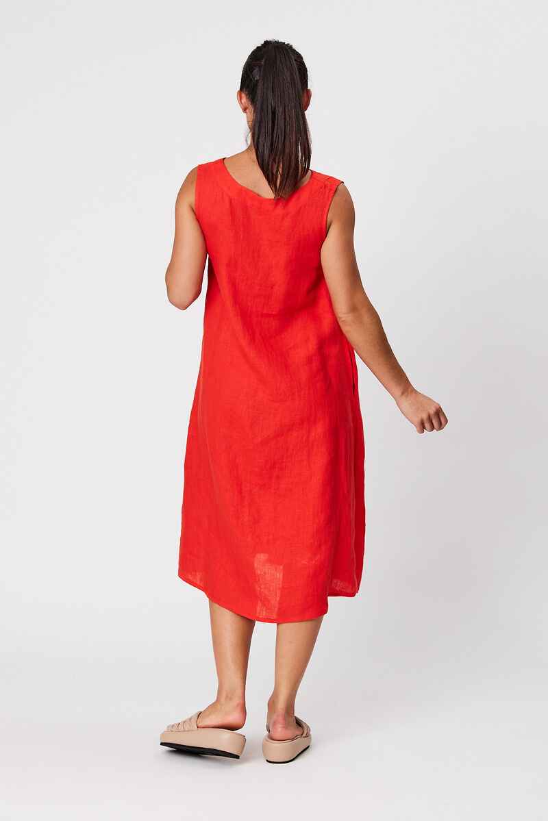 BLACKSTONE VNeck Linen Dress Tom