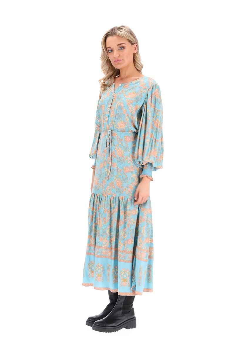 CHARLO Cassie Boho Dress Blue