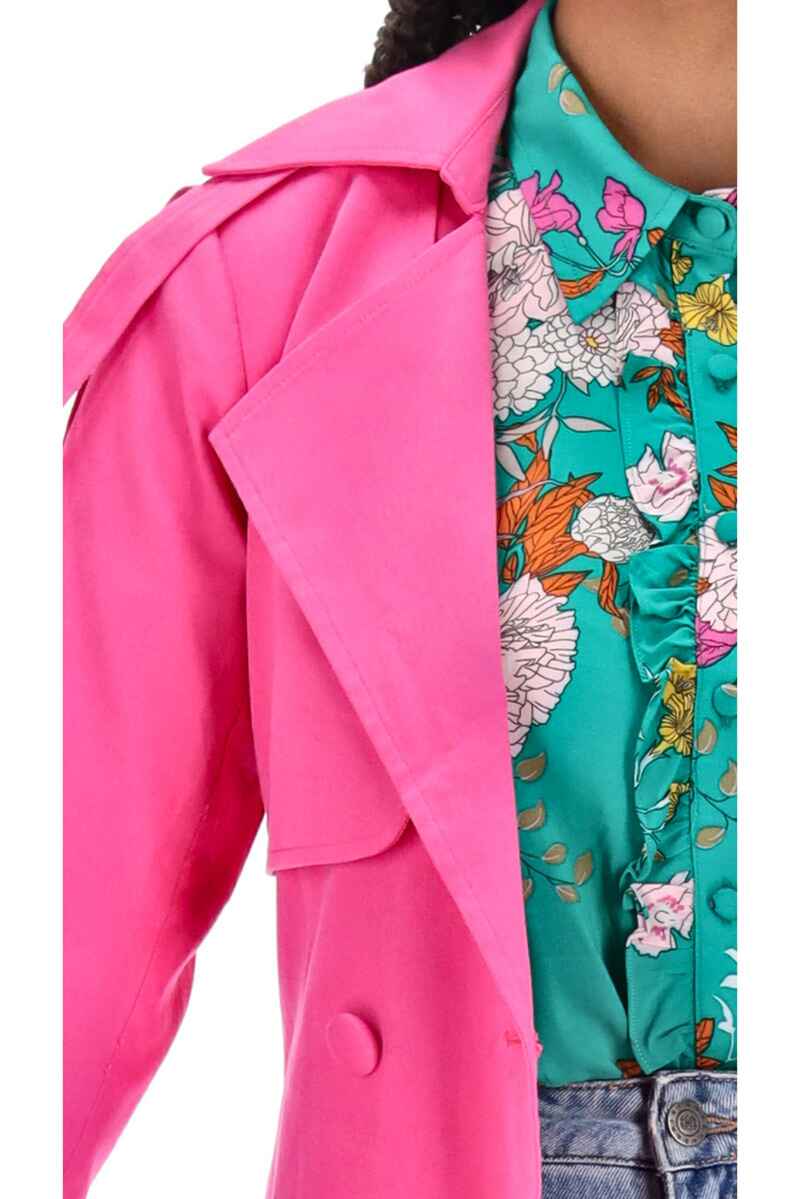 CHARLO Lisa Trench Hot Pink