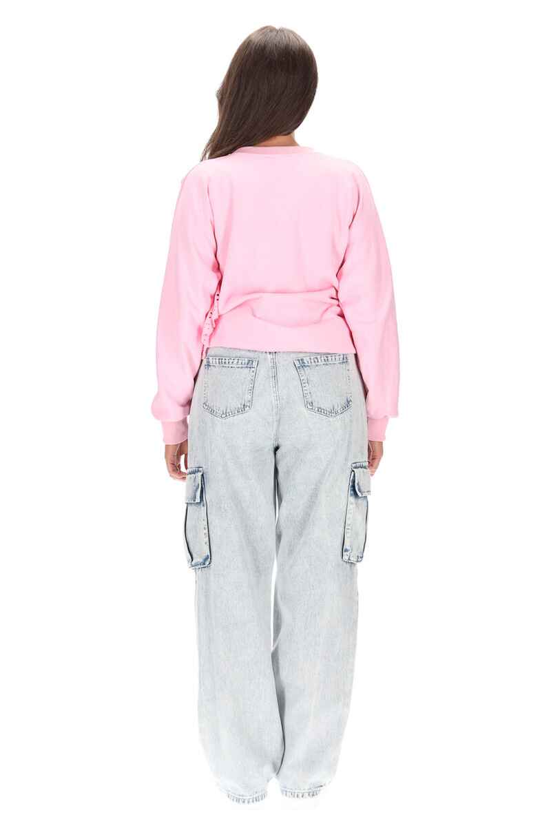 CHARLO Lucy Cotton Sweater Pink