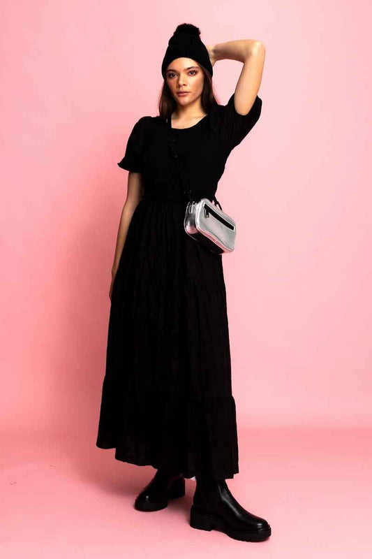 CHARLO Lalei Modal Dress Black