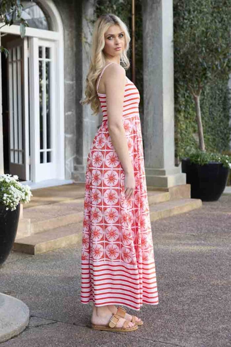 CHARLO Sonia Maxi Dress Red