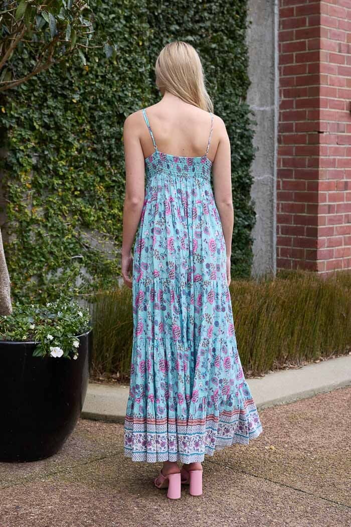 CHARLO Coco Maxi Dress BlueBoho
