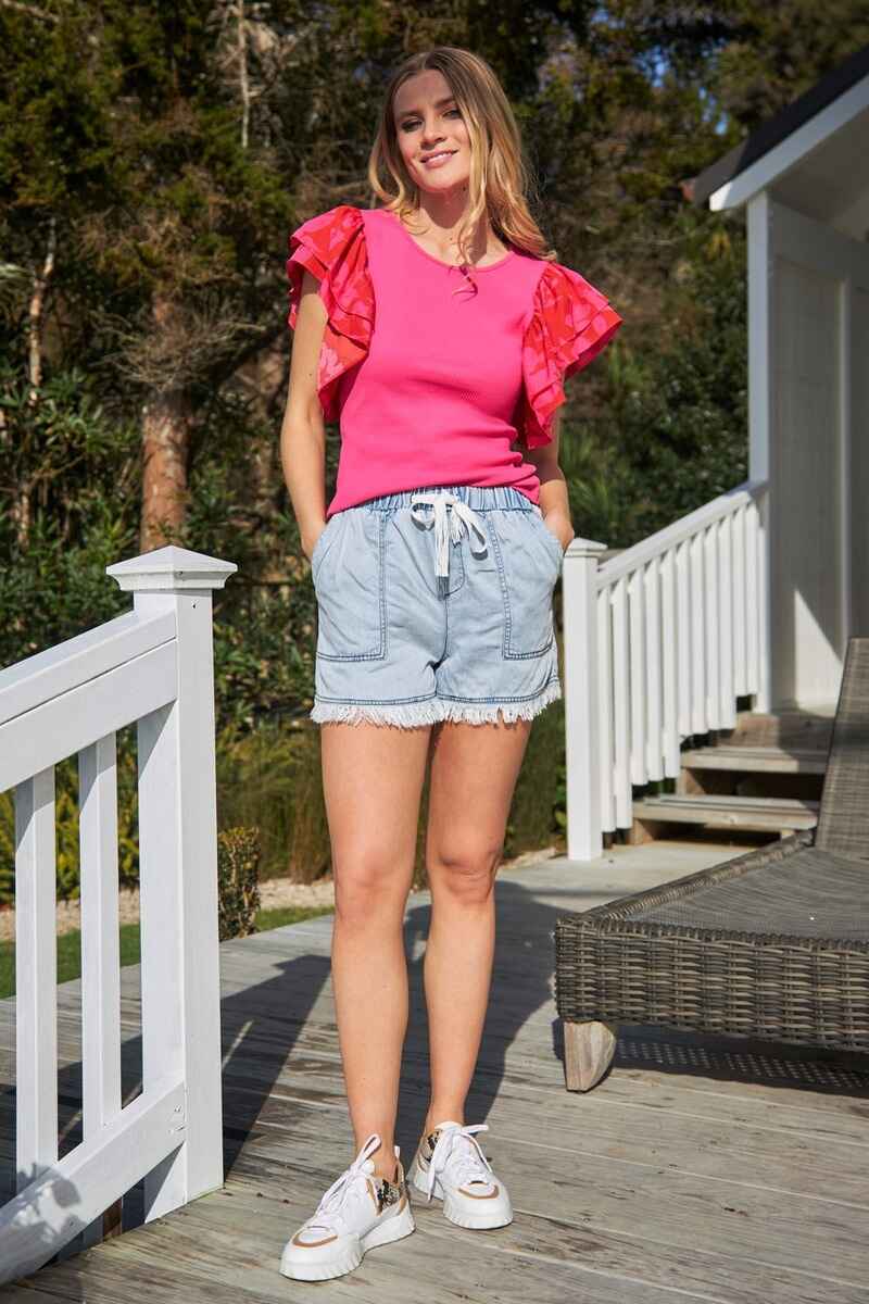 CHARLO Kelsey Shorts Denim