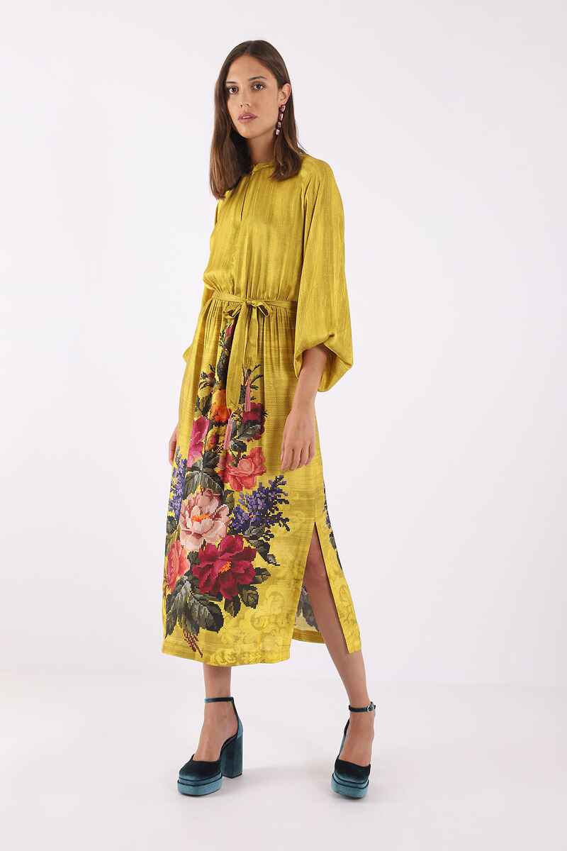 DIXIE Bouquet Dress Yellow