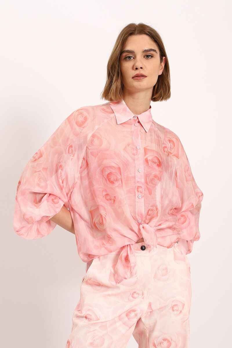 DIXIE I Love Roses Shirt Pink