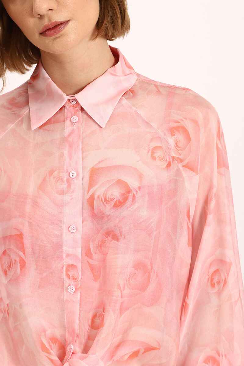 DIXIE I Love Roses Shirt Pink