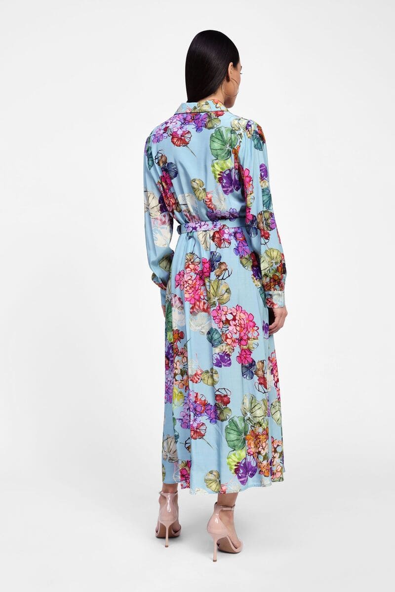 DIXIE Campanula Shirt Dress Bluebell