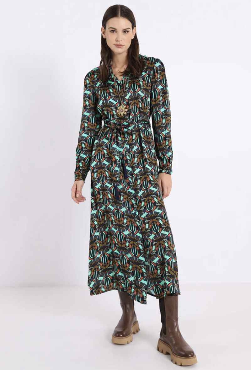 DIXIE Retro Dress Turquoise