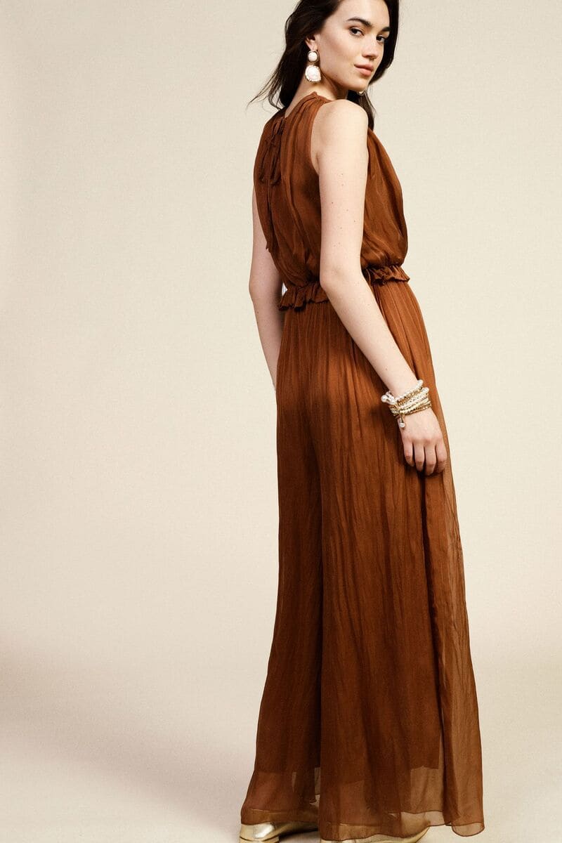 DIXIE Tuta Cappuccino Jumpsuit Choco