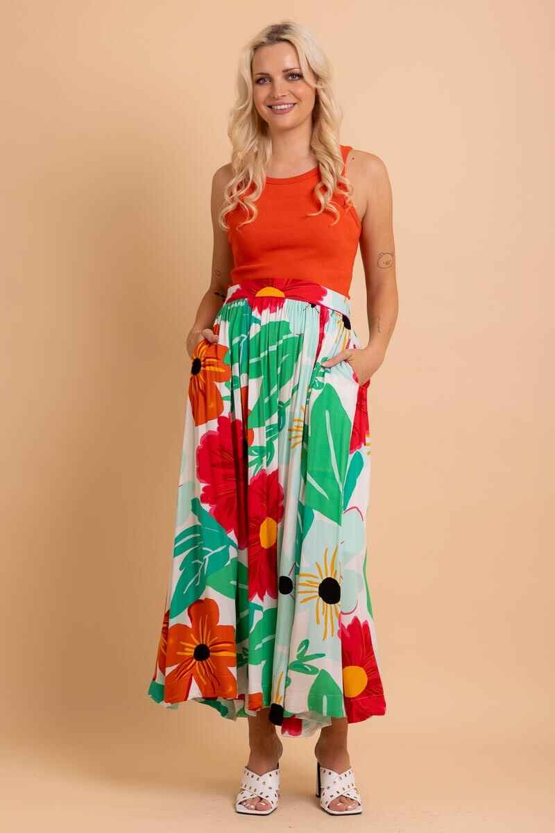 AUGUSTINE Donna Midi Skirt Poppin