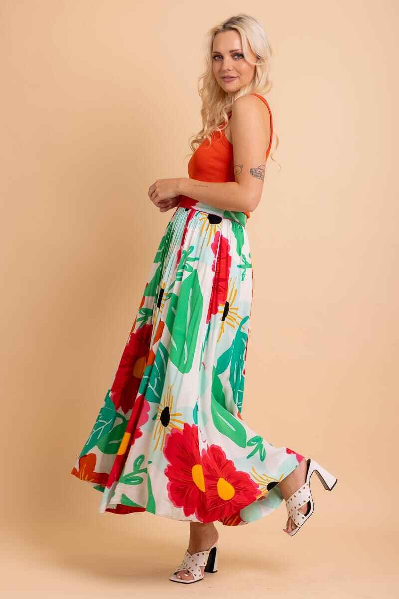 AUGUSTINE Donna Midi Skirt Poppin