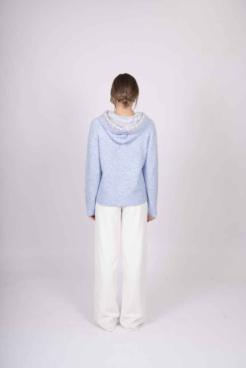 FIELDS Zip StripeT Hoody PinkBlue
