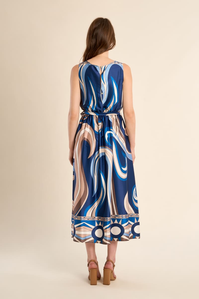 MOLLY BRACKEN Woven Dress NavAnthea