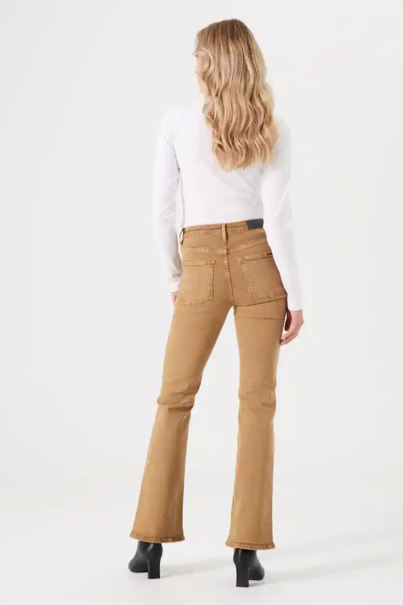 GARCIA Celia Flared Jeans GoldBrown
