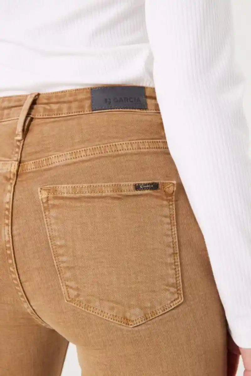 GARCIA Celia Flared Jeans GoldBrown