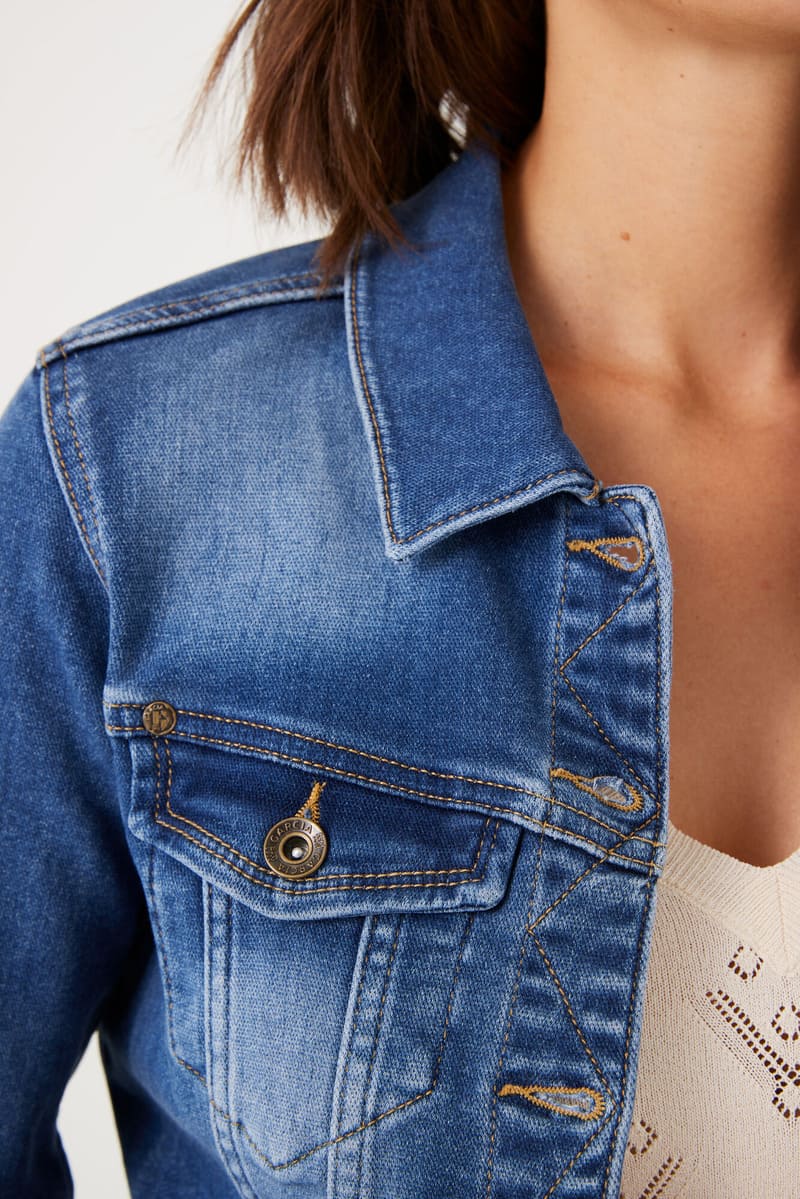 GARCIA Sofia Denim Jacket MedBlue