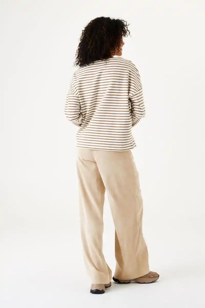 GARCIA Thin Needle Cord Pants Doeskin