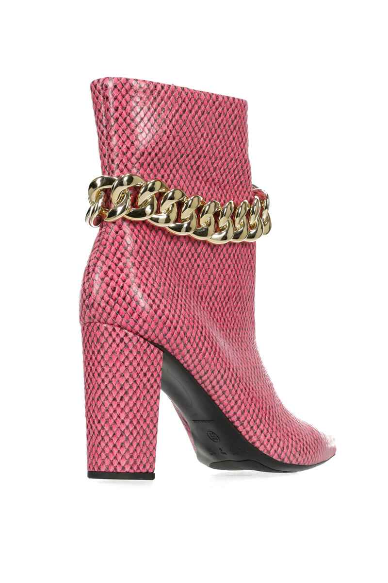 HEY MON Jade Boot Pink Reptile