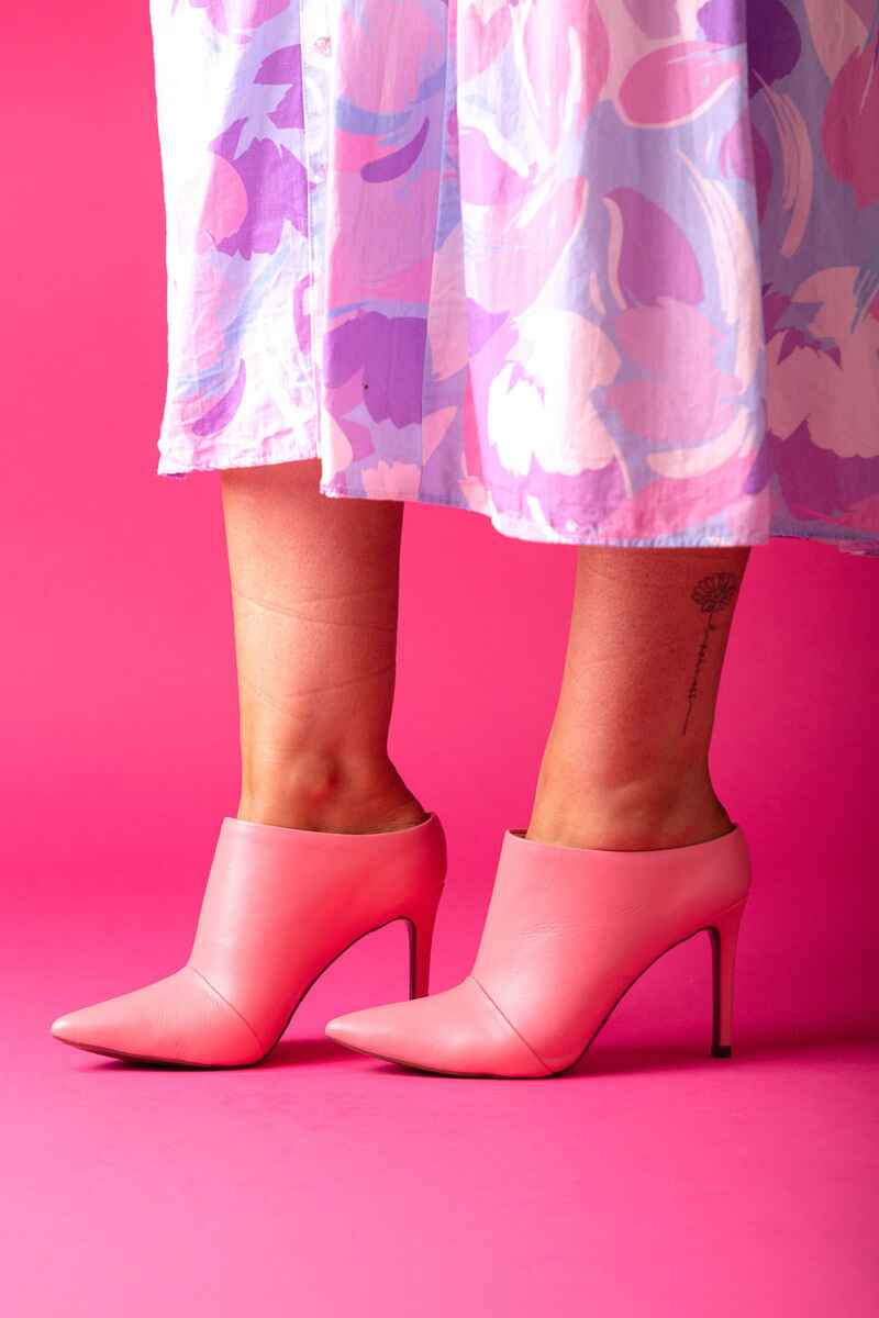 HEY MOND Penelope Bootie Heel Pink