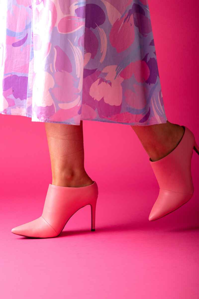 HEY MOND Penelope Bootie Heel Pink