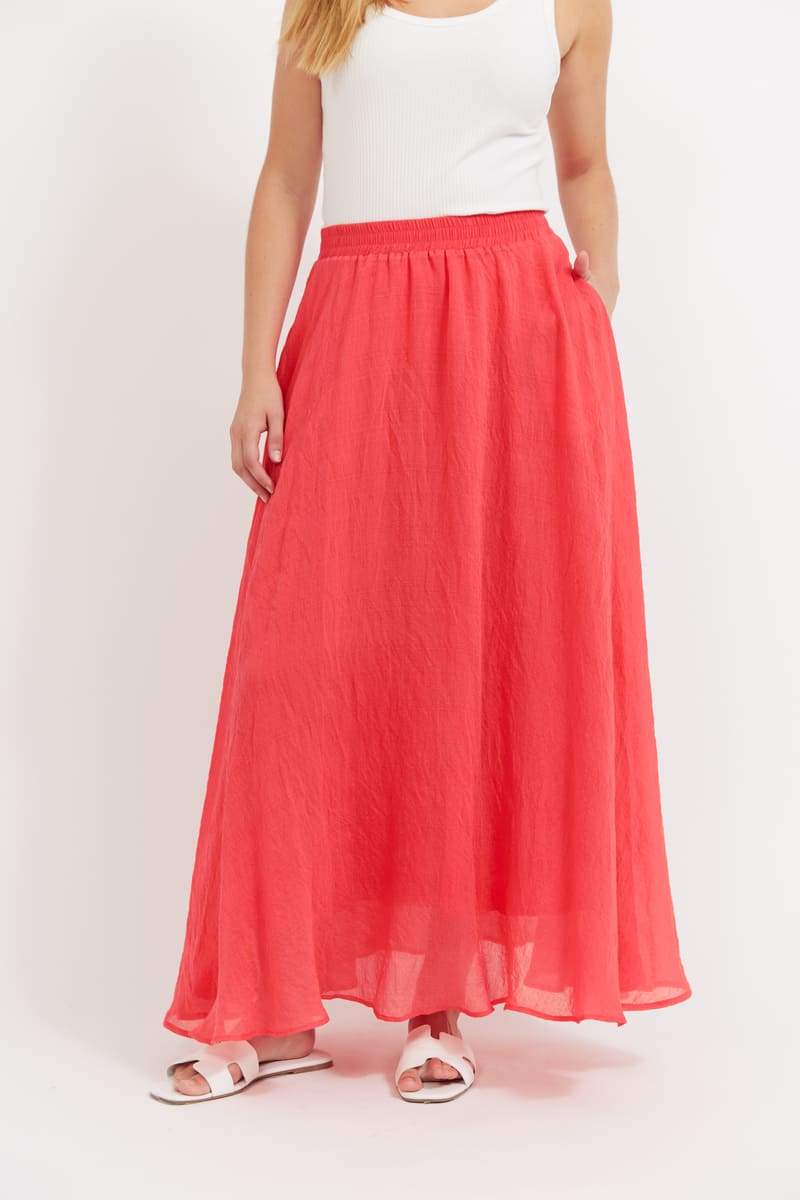 HAVEN Baja Maxi Skirt Punch