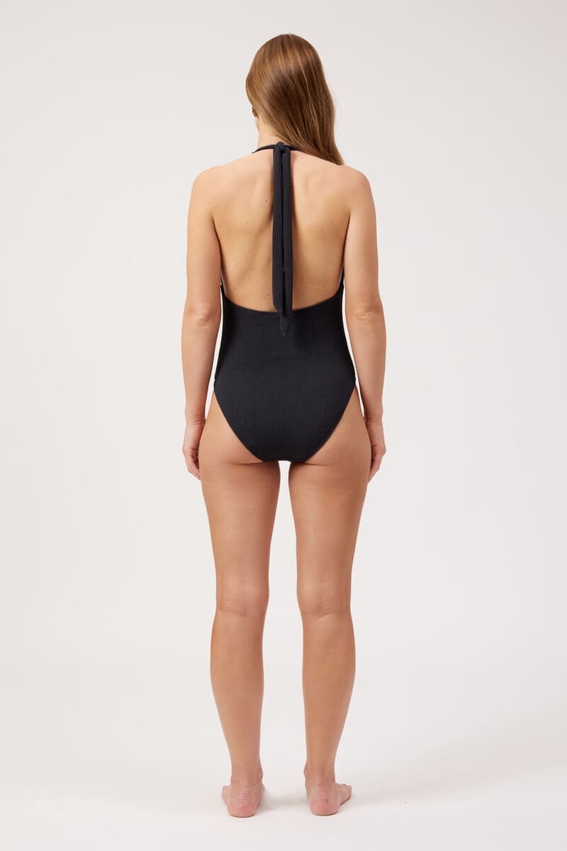 HAVEN Congo Halter Swimsuit Black