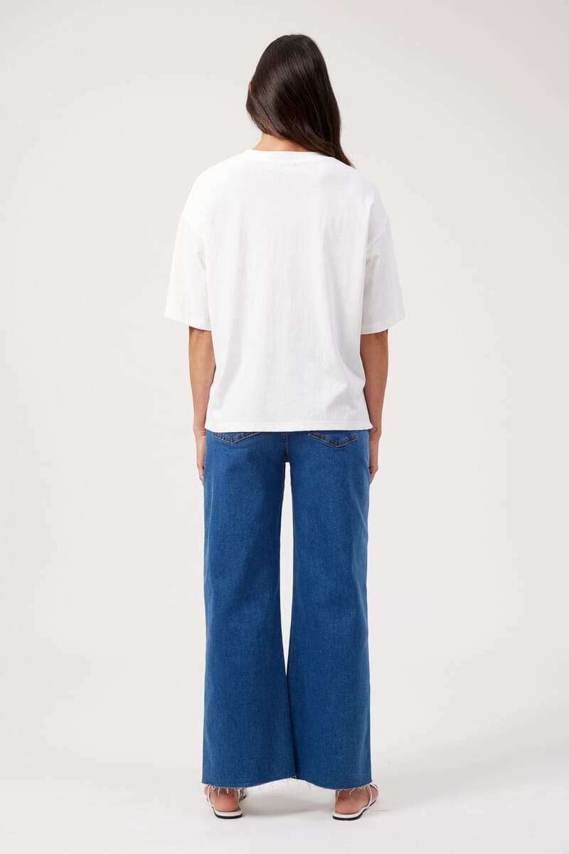 HAVEN Elba Heart Embell Tee White