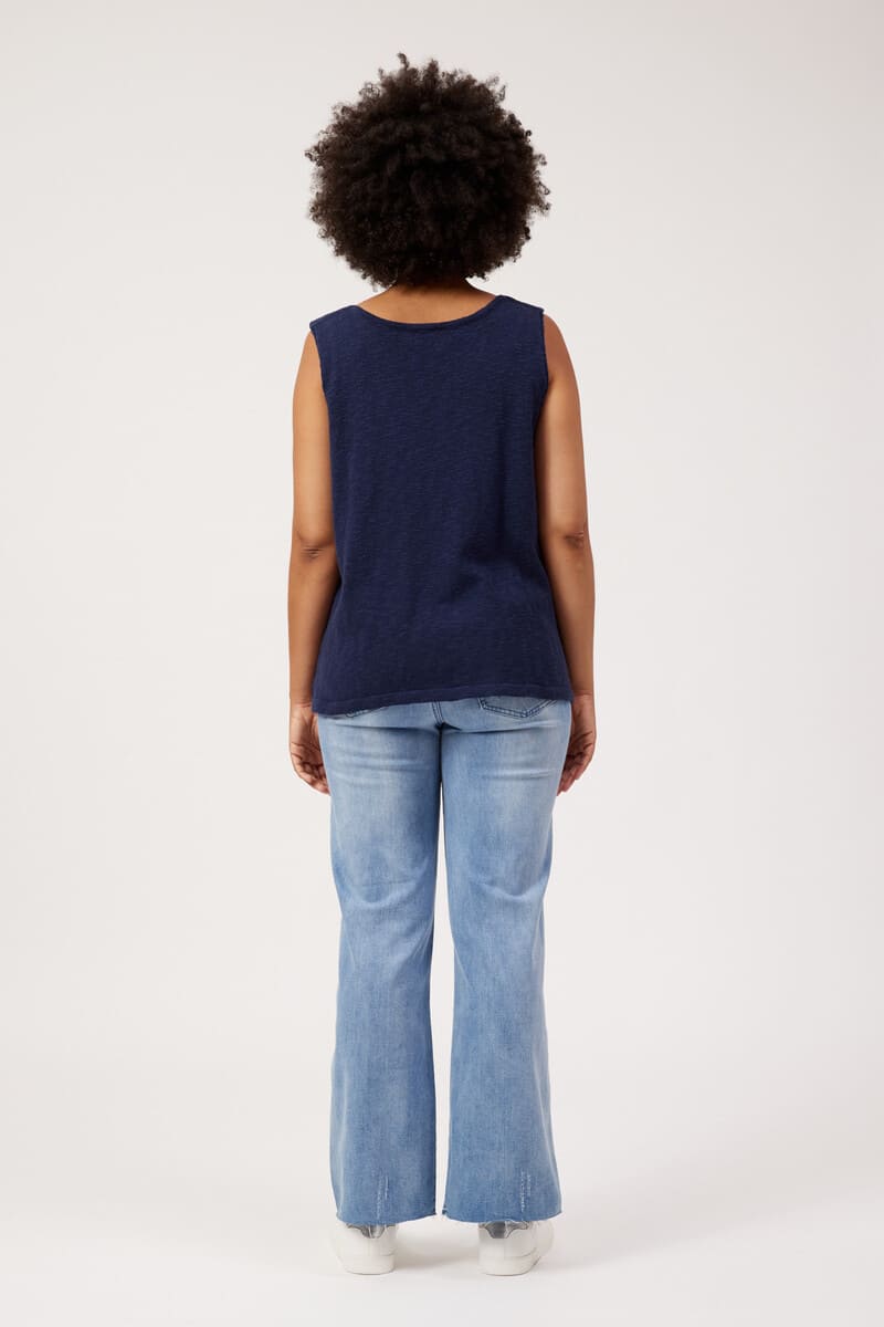 HAVEN Olympus Applique Tank Navy